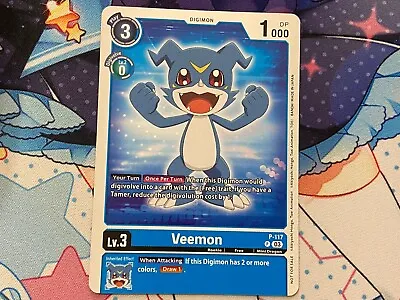 Veemon Beginning Tutorial Variant  - P-117 - NM - Digimon TCG • $3