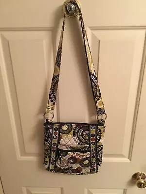 VERA BRADLEY Cocoa Moss HIPSTER CROSSBODY PURSE 11 X 9 X 2 • $16