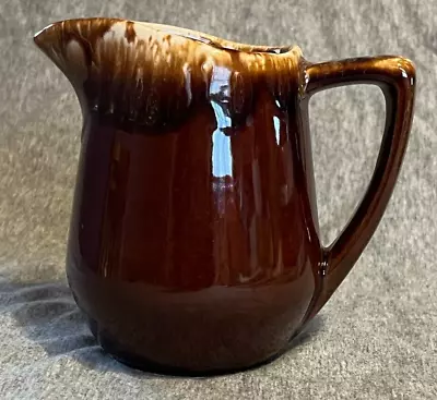 McCoy USA Brown Drip Glaze Creamer • $6.99