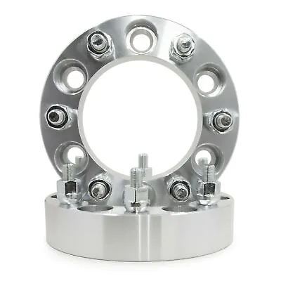 2 Chevrolet Wheel Spacers Adapters 1.5  Thick 7/16-20 Studs Fits K10 6 Lug 6x5.5 • $68.93