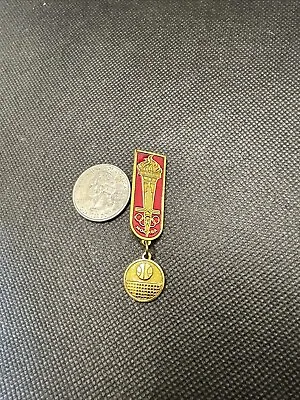 1980 Summer Olympic Games Pin - Volleyball Event Torch Pin - Medallion Pin  • $5.49