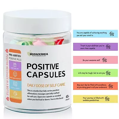 Positive Messages In A Bottle 60+ - Affirmations Self Care Gift Stress Relief • $9.99