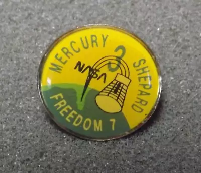 NASA Mercury Redstone 3 Or Freedom 7 Mission Alan Shepard Lapel Pin First Manned • $10