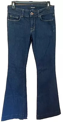 J Brand Lovestory Jeans Size 27 Dark Indigo Stretch Denim Flare Bell Bottoms • $27.99