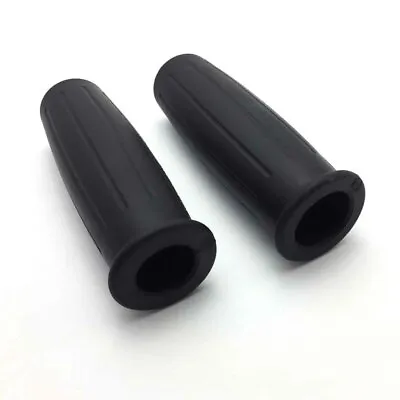 Motorcycle 1  Black Rubber Hand Grips Handlebar For Harley Touring Sportster XL • $11.99