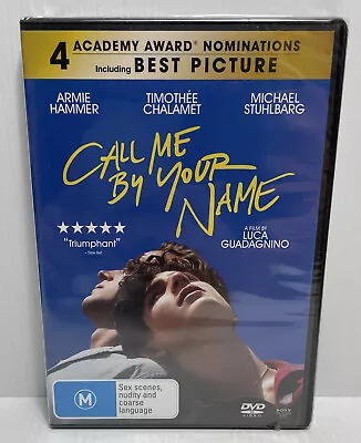 Call Me By Your Name (DVD 2017) Region 4 - Brand New Sealed • $11.99