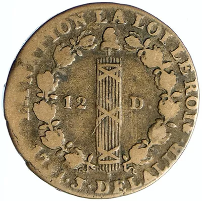 £490.60 • Buy 1791 A FRANCE King LOUIS XVI OLD Antique Vintage 12 Denier French Coin I99488