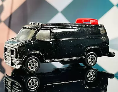 Vintage ERTL GMC A-Team Van Diecast 1983 Stephen J Cannell Black Diecast 1/64 • $10.95