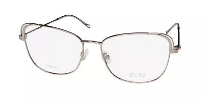 Marchon Airlock Pure 5008 Cat Eye Titanium Lightweight Eyeglass Frame/glasses • $56.95