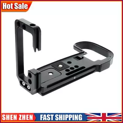 Quick Release Plate L Plate Vertical L Bracket For Canon EOS R5 R6 Camera(Black) • £19.56