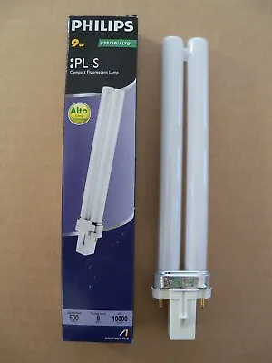 Philips CFL Lamp Bulb PL-S 9W/835/2P ALTO - 2 Pin G23 Base 3500 Kelvin 9 Watt • $7.88