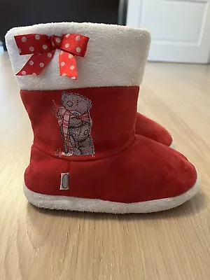 Me To You Bear Girls Slippers Size 1 Girls Boot Slippers • £4.99