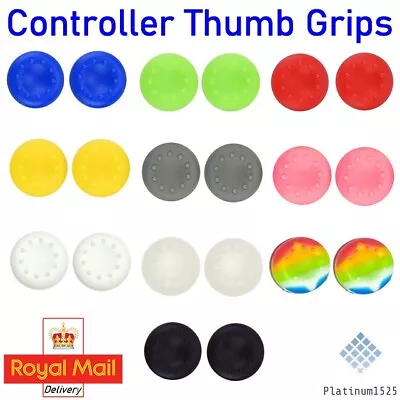 2x Rubber Thumb Stick Grips Thumbstick Covers For PS5 PS4 XBOX Controller • £2.59