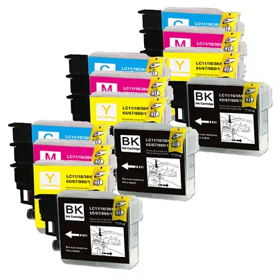 12P Premium Ink Set Fits Brother LC61 MFC-J415W MFC-J615W MFC-J630W MFC-6490CW • $15.99