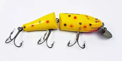 Tough Creek Chub 6814 Jointed Striper Pikie Lure Yellow Spotted • $62