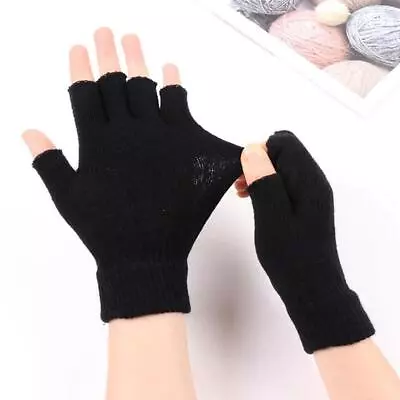 Mens Thermal Thinsulate Knitted Fingerless Gloves Winter NEW Warm Mit Sell • $3.27