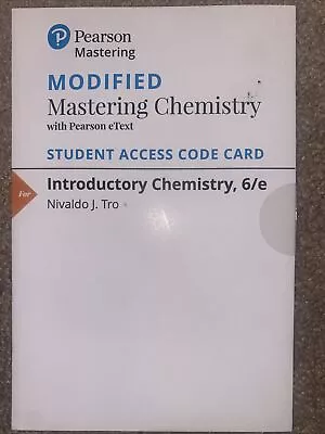 Pearson Mastering Modified Mastering Chemistry With Pearson EText Student Access • $55