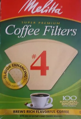 Melitta Premium Wrap Coffee Filters Fit All Percolators 100 C  Natural Brown • $7.49