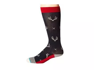 Stance ESF16012 Mens 'Buck Horn/Fair Isle' Mismatched Socks Navy M L-LG (9-13) • $20.40