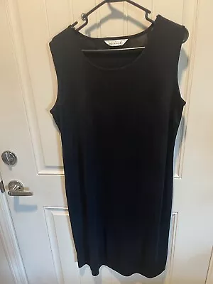 Exclusively Misook Basic Black Dress Size XL. Sleeveless Sheath. • $25