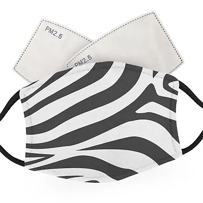 Zebra - Animal Print - Child Face Masks - 2 Filters Included • £9.99