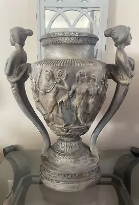 Alva Museum Reproductions Anciet Rome Empire Trophy Sculpture Planter 20”x16” • $275