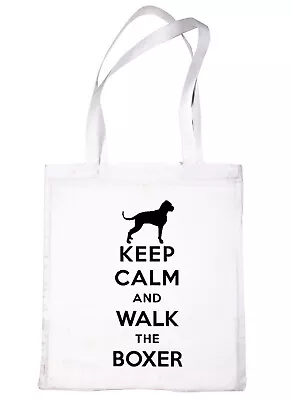 Keep Calm And Walk The Boxer Dog Lover Bag For Life Shopping Tote Bag  • £6.95