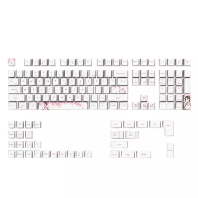 108 Keys PBT Keycaps Cherry Profile Electronics Game Flower Dye Sub Mechanical • $42.40