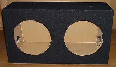 £69.99 • Buy 10  Double/twin Sealed Car Subwoofer Enclosure Sub Bass Box Empty Mdf Black