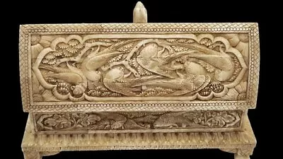 Exquisite Quality Mughal Style Islamic Handmade Camel Bone Jewelery Box • $350