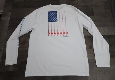 $29.99 • Buy Men's Vineyard Vines Rods Flag Long-Sleeve Harbor Performance Tee Shirt Size M 