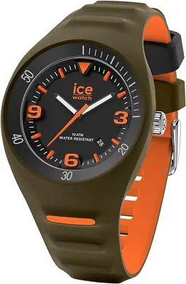 Ice-Watch IC020886 Model Pierre Leclercq IN Silicone Green Khaki And Orange • £99.72