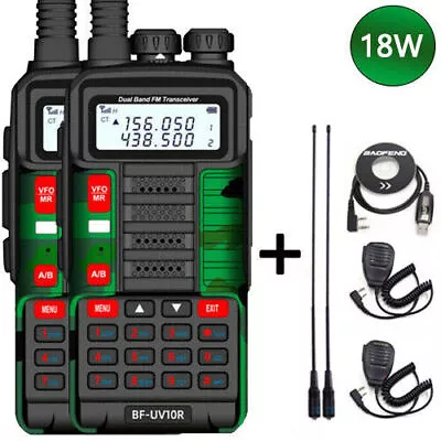 Baofeng Uv10r Dual Band 2-way Radio Long Range Ham Walkie Talkie 128channels • £64.26