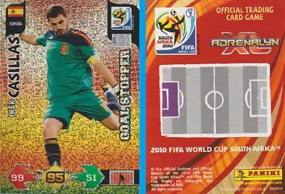 Panini Trading Card ADRENALYN XL 2010 World Cup Iker Casillas Spain Goal Stopper • £0.86