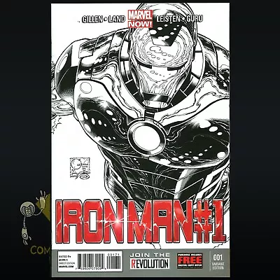 Marvel Comics IRON MAN #1 Marvel Now 2012 Quesada Sketch Variant NM! • $45