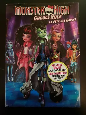 Monster High: Ghouls Rule KIDS DVD WITH CASE & COVER ARTWORK BUY 2 GET 1 FREE • $6.49