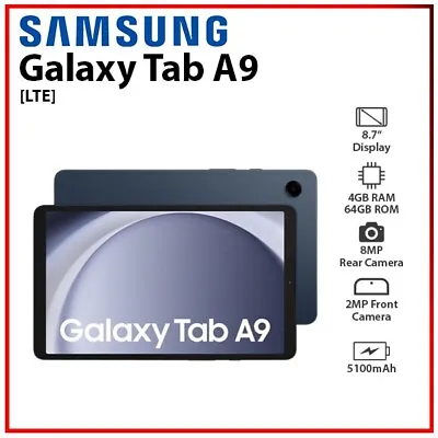 NEW Samsung Galaxy Tab A9 8.7  4GB+64GB NAVY Android PC Tablet AU (WiFi+4G) • $399