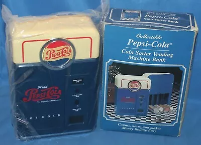 Vintage Pepsi-Cola Coin Sorter Vending Machine Bank NOS • $19.99