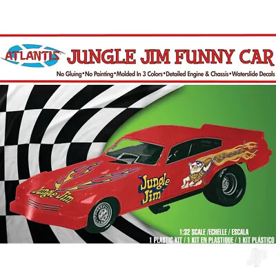 Atlantis Models 1:32 Snap Jungle Jim Vega Funny Car Plastic Kit • £22.99