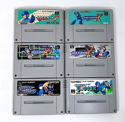 LOT Rockman 7 X X2 X3 FORTE Soccer Megaman SFC Nintendo Super Famicom SNES Japan • $130