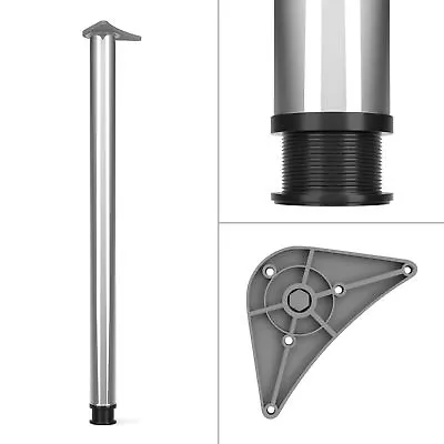 710mm Black Chrome Kitchen Worktop Unit Desk Breakfast Bar Table Leg Support • £19.49