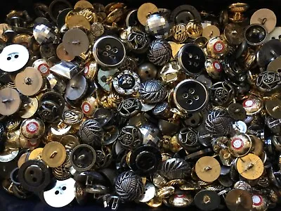 CLEARANCE 1 Kg Assorted Metal / Metal Look Buttons (ML1) • £8.50