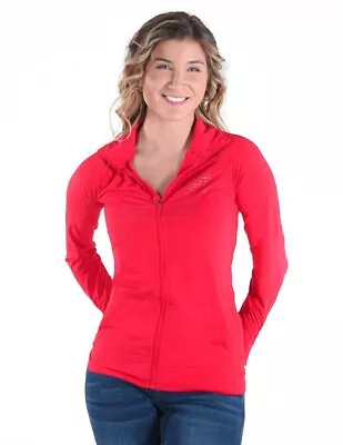 Cowgirl Tuff Western Jacket Womens Breathe Zip Bright Red 100492 • $69.94