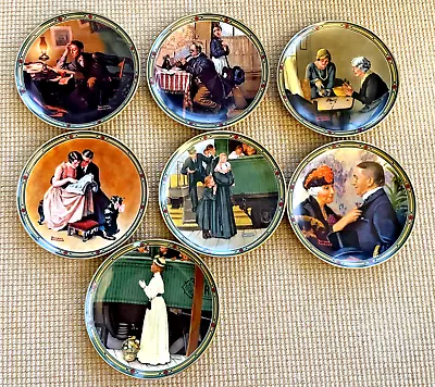 Set Of 7 Knowles Norman Rockwell  American Dream  Series Plates • $27.99