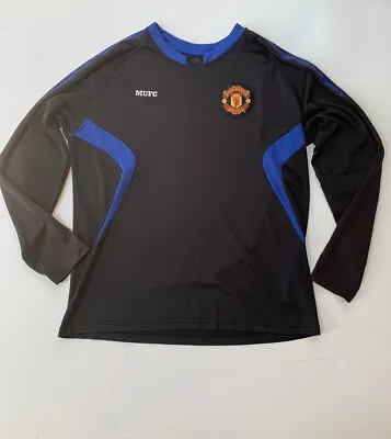 Manchester United MUFC  SOCCER Goal Keeper Long Sleeved Jersey Sized Large • $31.99