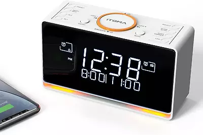 DAB & FM Radio Alarm Clock With 40 Presets BluetoothDual AlarmSleep Timer... • $102.67