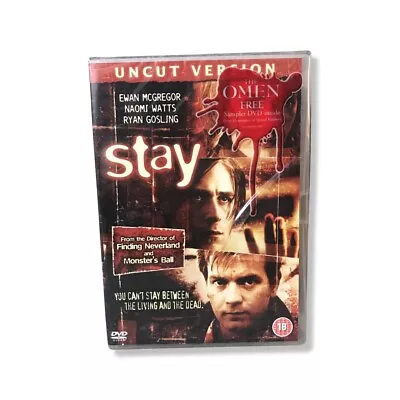 Stay: Uncut Version DVD Movie (2006) Region 2 Cert 18 BRAND NEW & SEALED • £3.99