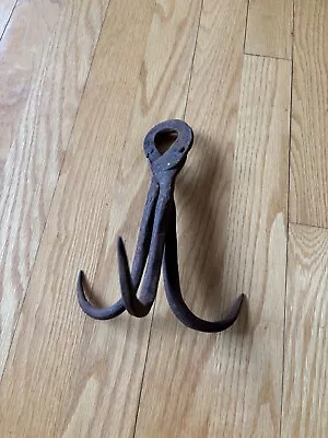 Hand Forged Wolf Trap Drag Blacksmith Made Newhouse Era Trapping Collectible • $18