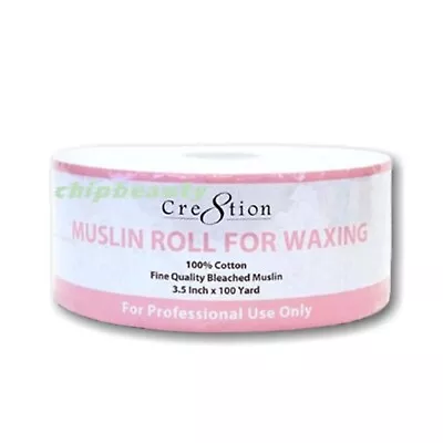 Cre8tion Muslin Wax Strips Roll 3.5  Applicators Waxing Hair Removal 100 Yards • $26.98