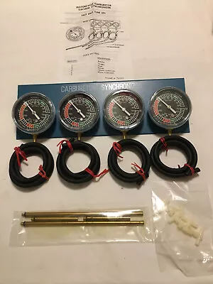 N.O.S. MotoAsia 4 Cylinder Motorcycle Fuel Vacuum Carburetor Synchronizer Gauges • $50